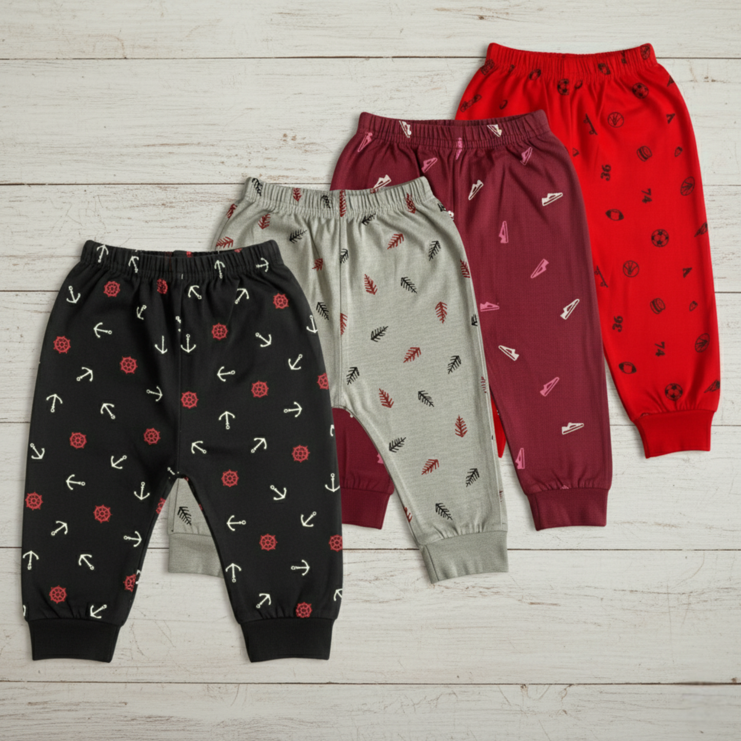 Maatritv Kids' Cotton Pajama, Assorted Value Pack of 4