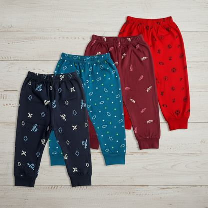 Maatritv Kids' Cotton Pajama, Assorted Value Pack of 4