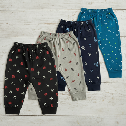 Maatritv Kids' Cotton Pajama, Assorted Value Pack of 4