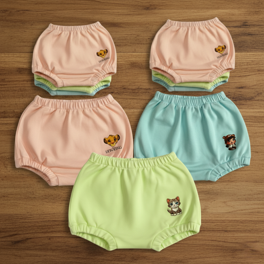 Maatritv Baby Pure Cotton Bloomers, Super Saver Pack of 9