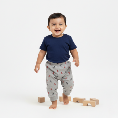 Maatritv Kids' Pure Cotton Pajama - Forest Fern Print