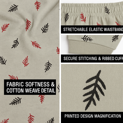 Maatritv Kids' Pure Cotton Pajama - Forest Fern Print