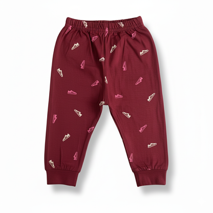 Maatritv Kids' Pure Cotton Pajama - Trendy Kicks Print